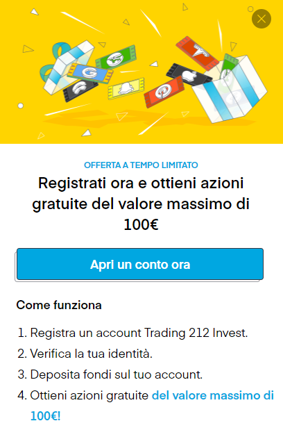 trading 212 azioni gratis