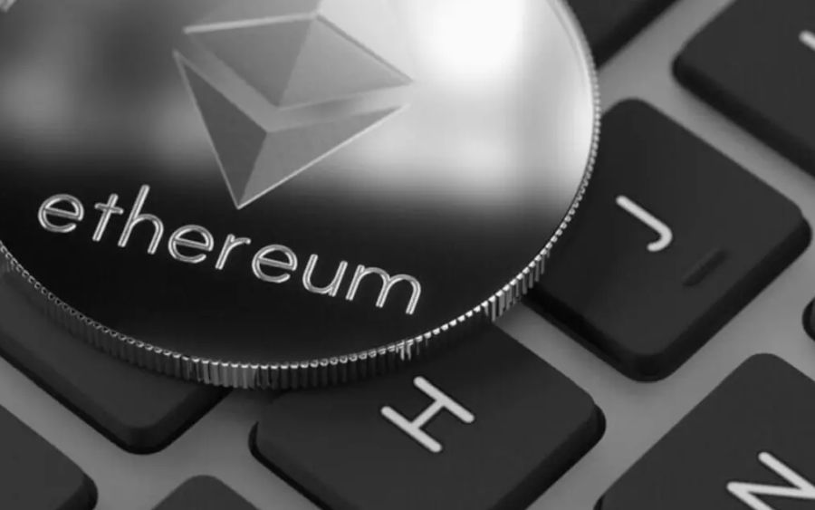 gettone di Ethereum su tastiera pc