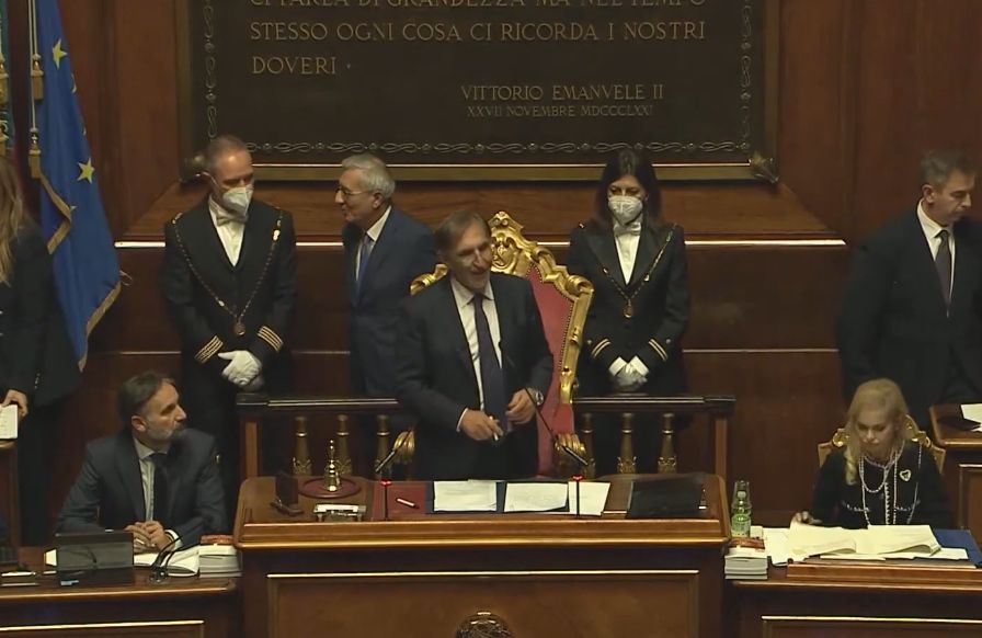 Ignazio La Russa al Senato nel discorso di ringraziamento