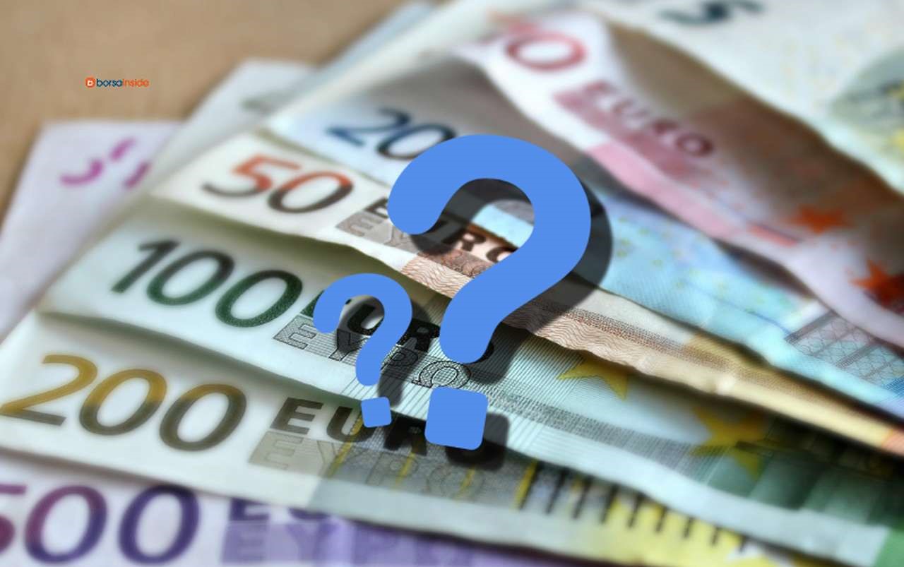 alcune banconote di euro di diversi tagli e un punto interrogativo in sovrimpressione