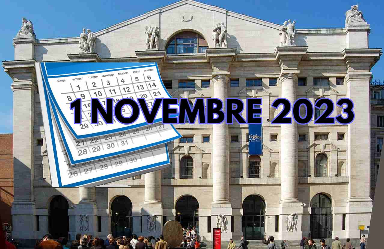 facciata Borsa di Milano e calendario stiilizzato