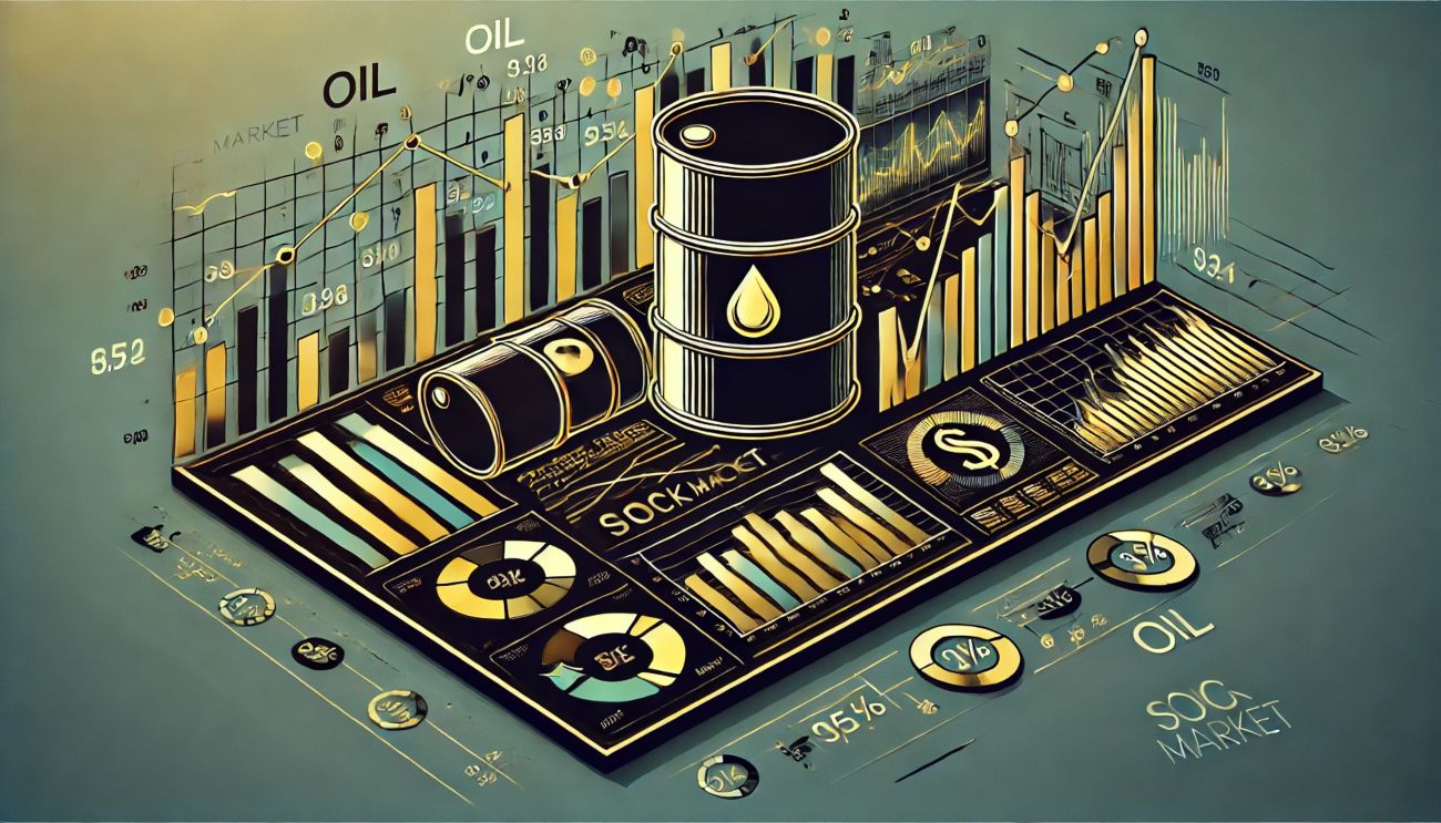 barili di petrolio e grafici