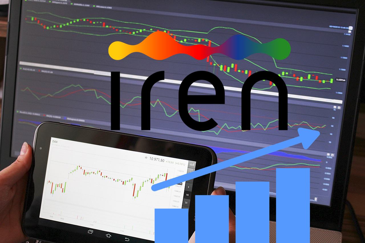 chart di trading con logo di Iren