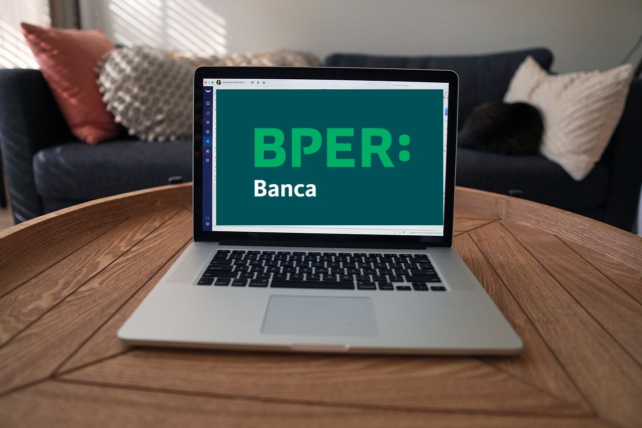 logo di BPER su laptop