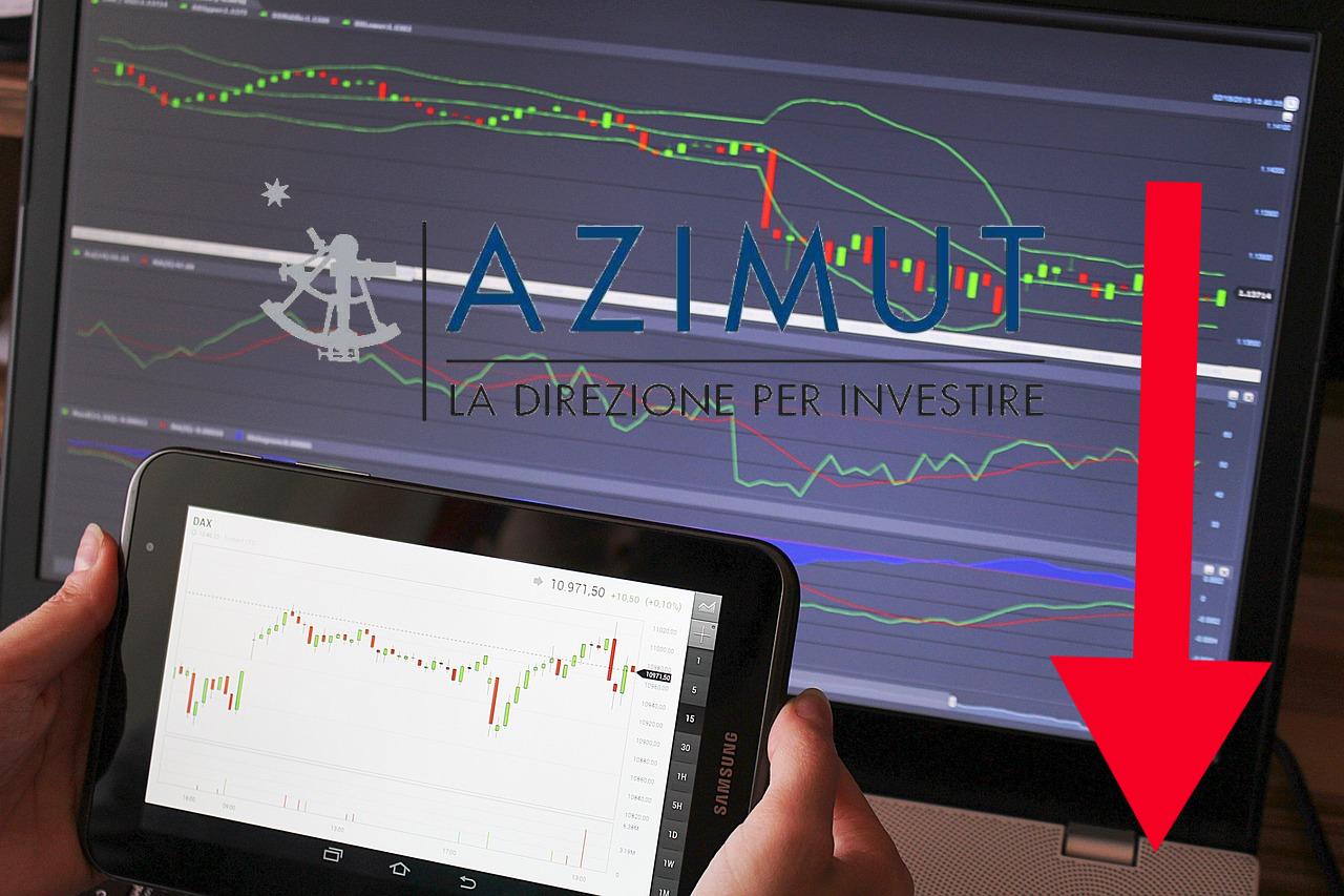 chart di trading con logo di Azimut