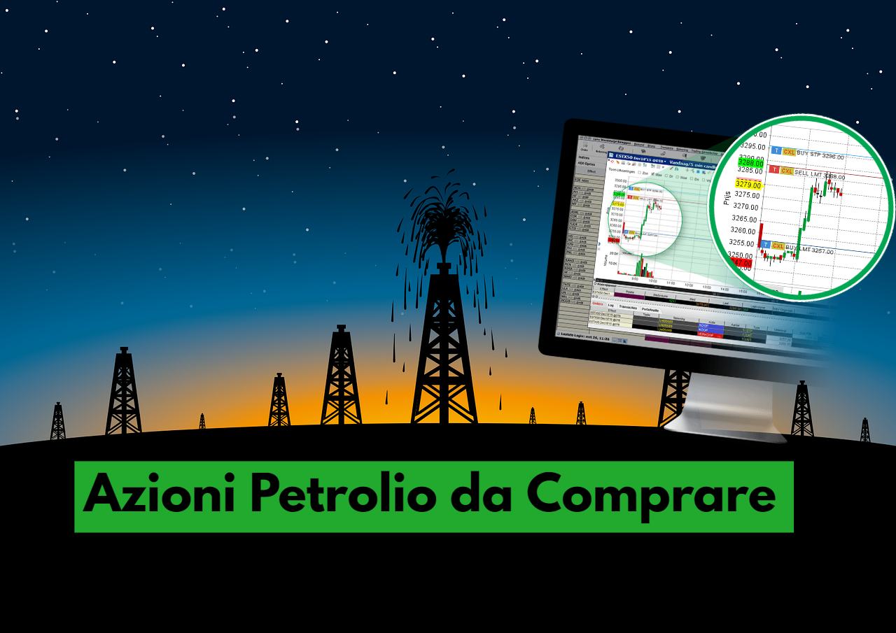 impianto petrolifero e desktop trading