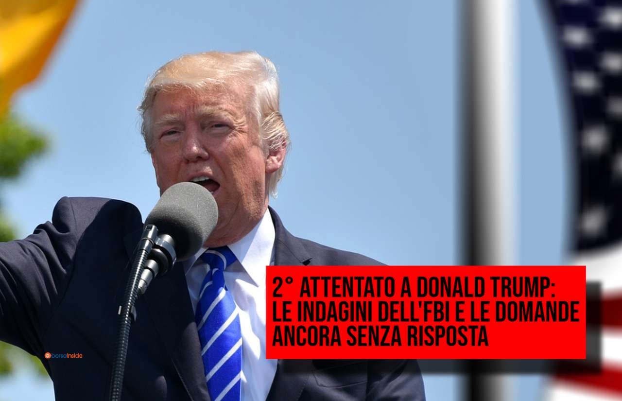 Primo piano di Donald Trump durante un comizio