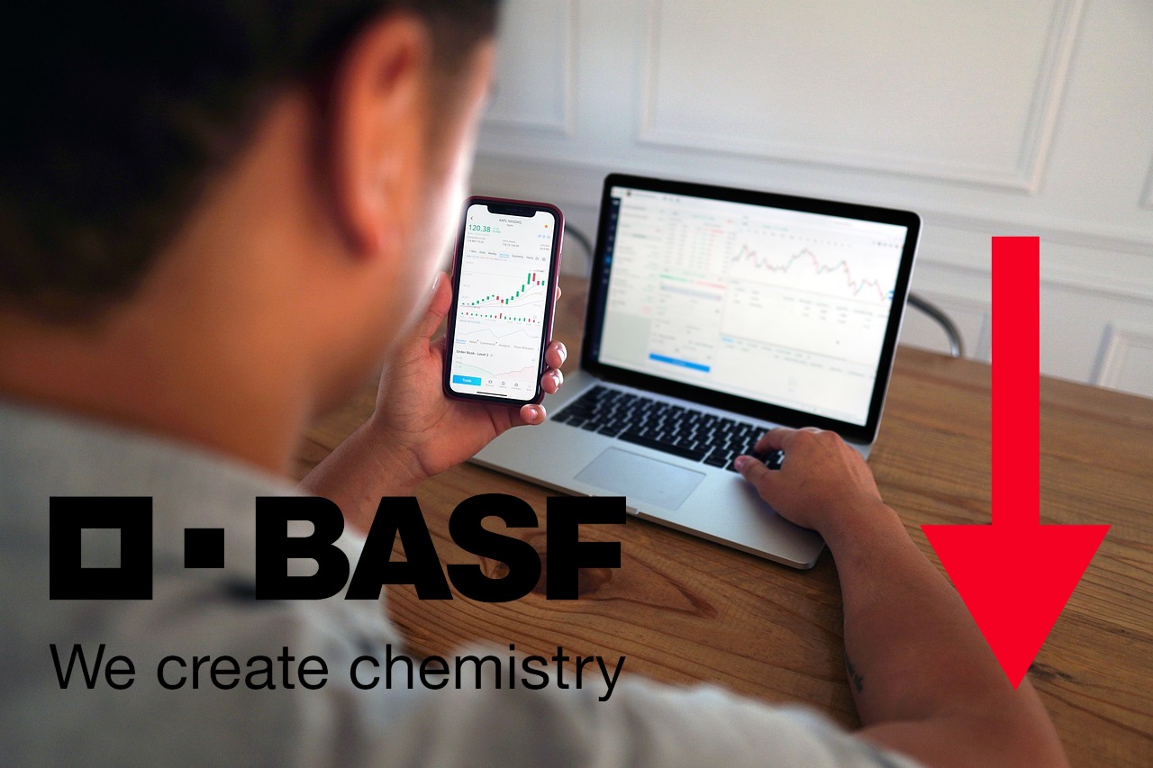 trader e logo di Basf