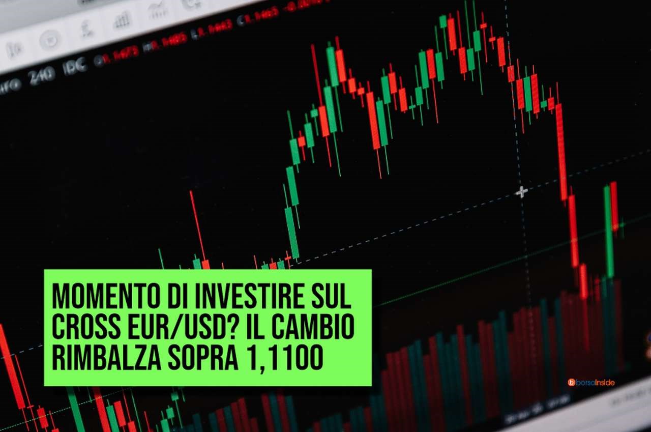 Un grafico a candele su sfondo nero