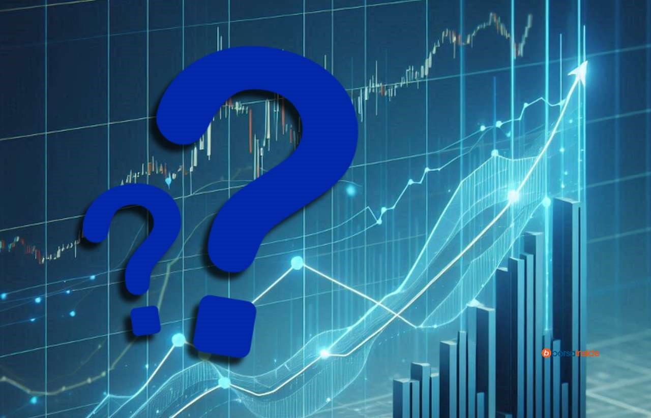 Alcuni grafici con dei punti interrogativi in sovrimpressione