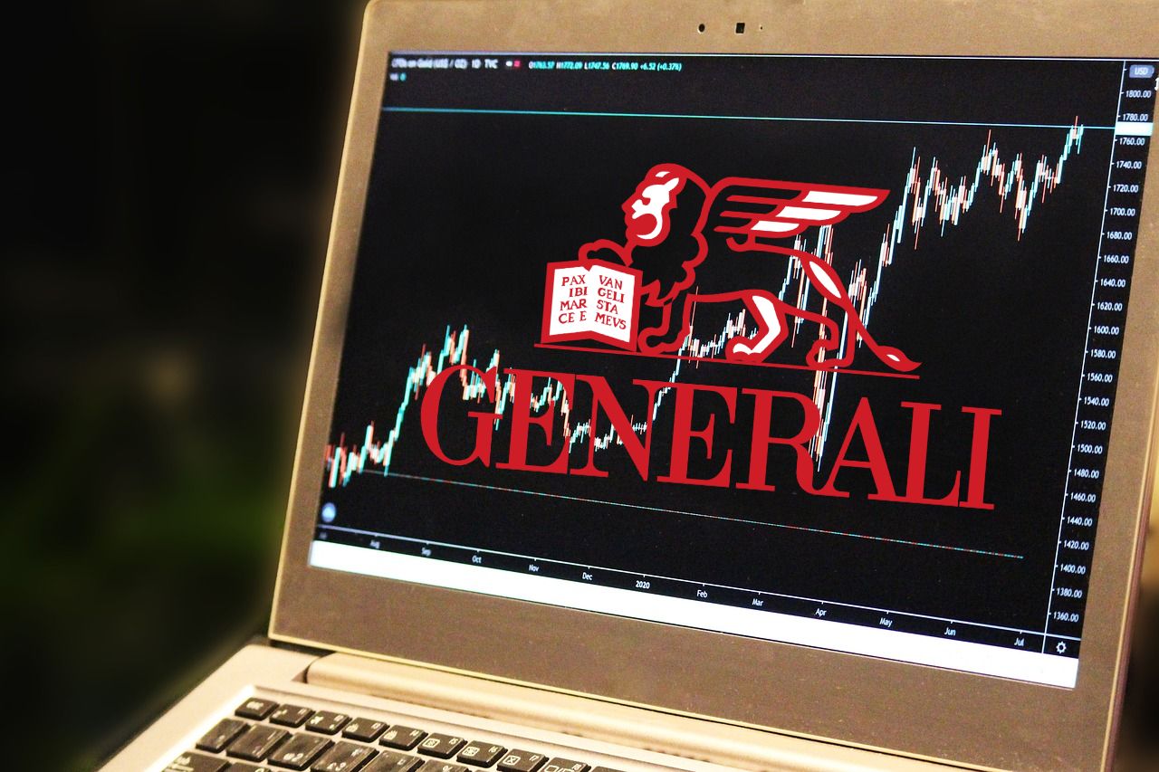 monitor del laptop con logo di Generali