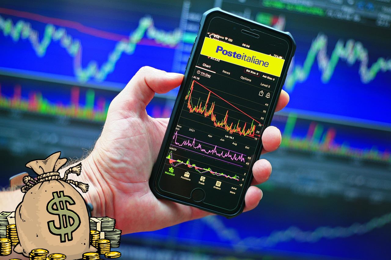 logo di poste italiane su mobile trading