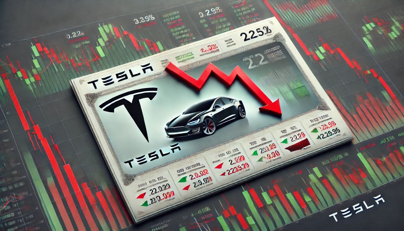 Le azioni Tesla alle prese con un ribasso