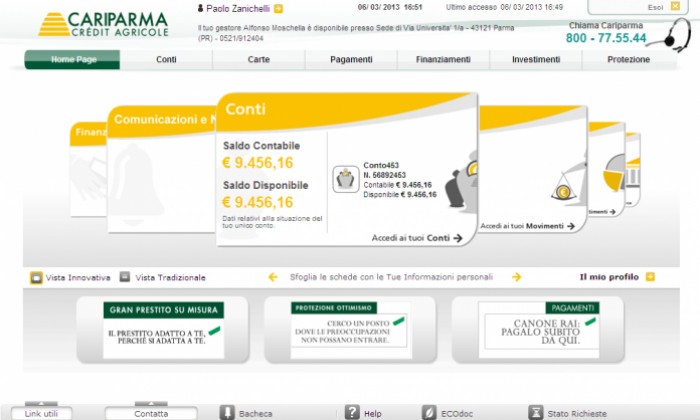 Nowbanking Cariparma Come Funziona: Accesso Al Conto Privati Home Banking